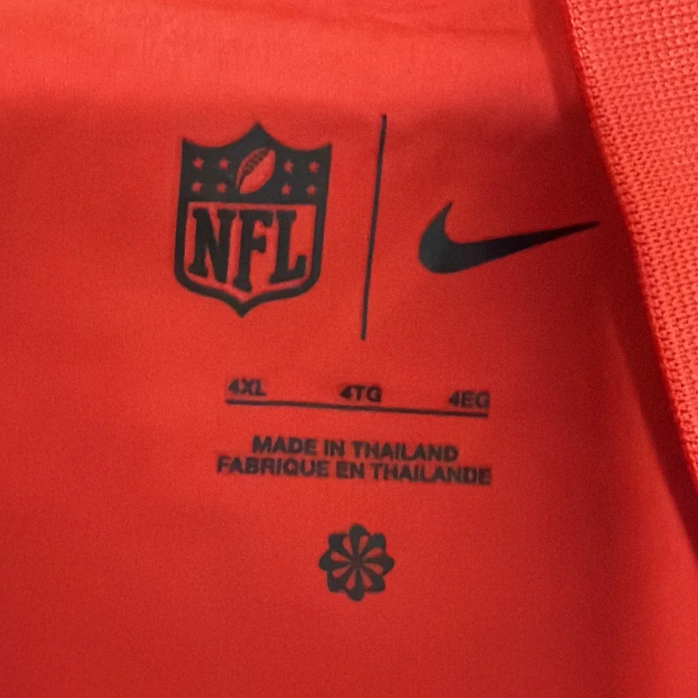 Nike Kansas City Chiefs Quarter Zip Pullover Size 4XL Red stretch